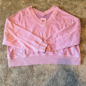 Aerie light Purple Knit crop Top